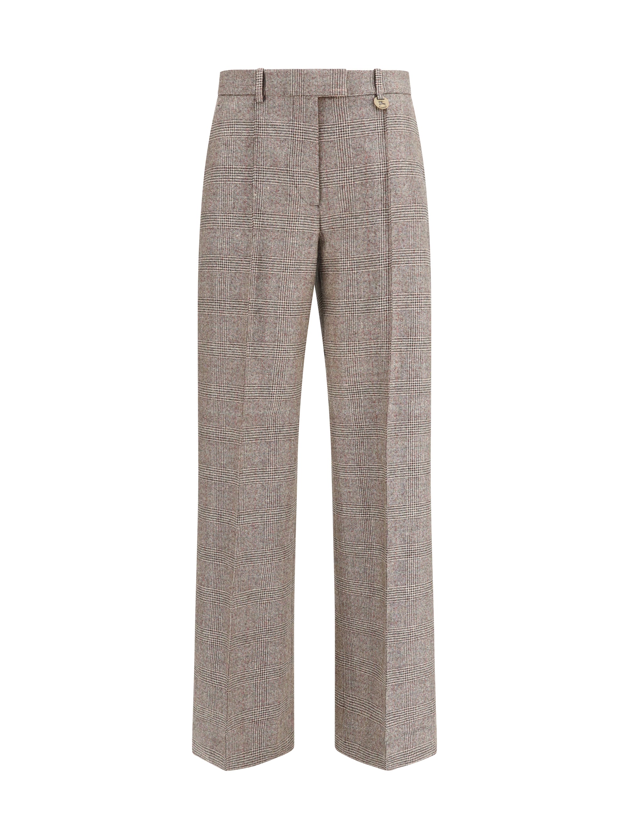 tailored linen and wool-blend pants