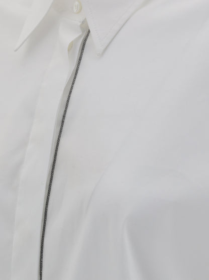 BRUNELLO CUCINELLI L shiny monili shirt
