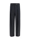 ronda wool pants with leather belt