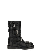 DOLCE & GABBANA 36 buckled leather boots