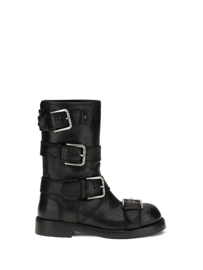 DOLCE &amp; GABBANA 36 buckled leather boots