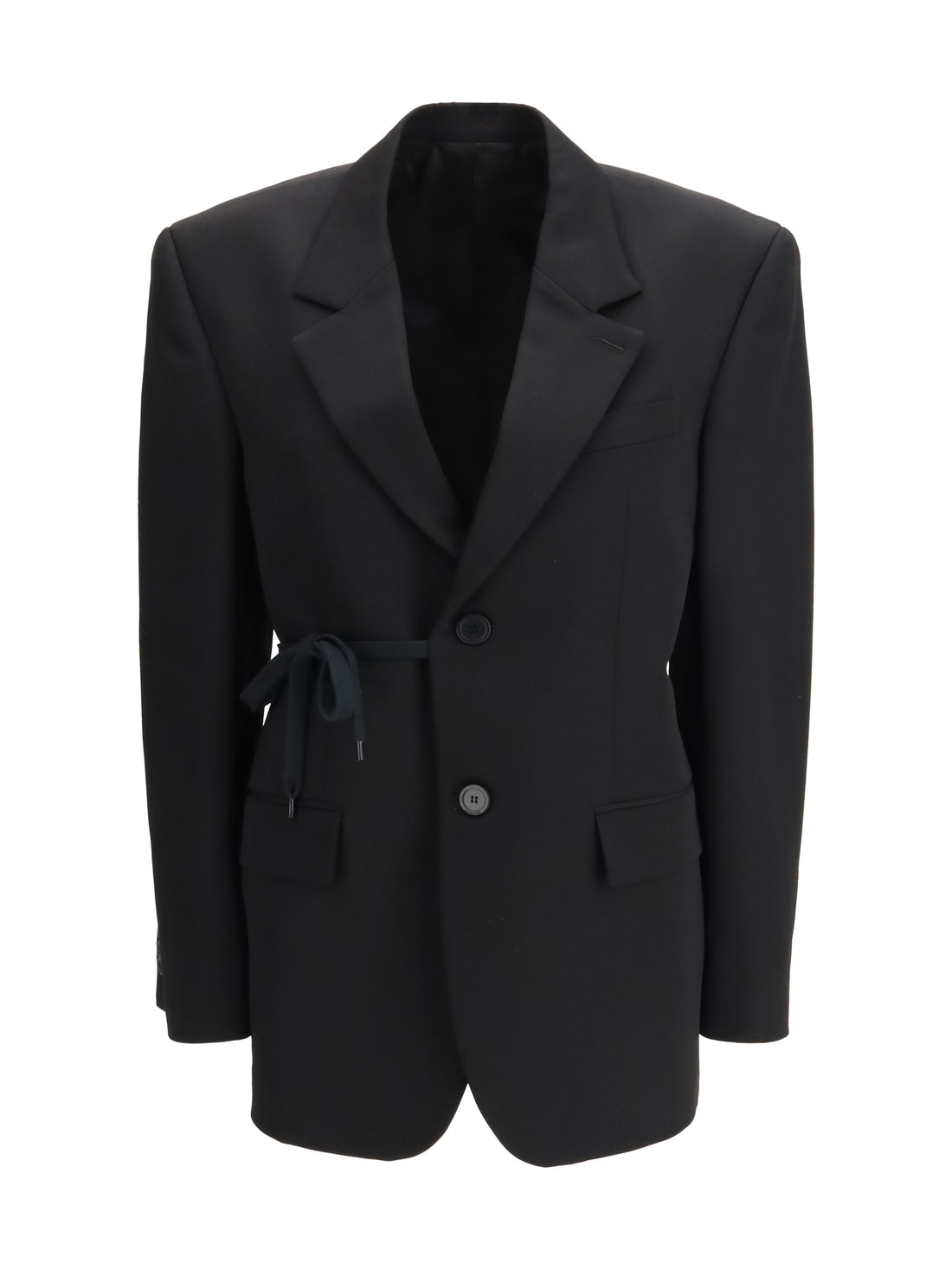 BALENCIAGA 36 barathea wool tailored jacket