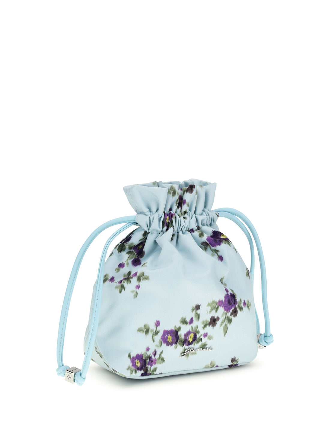 GANNI OS printed nylon pouch 