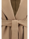 wool coat with peak lapels