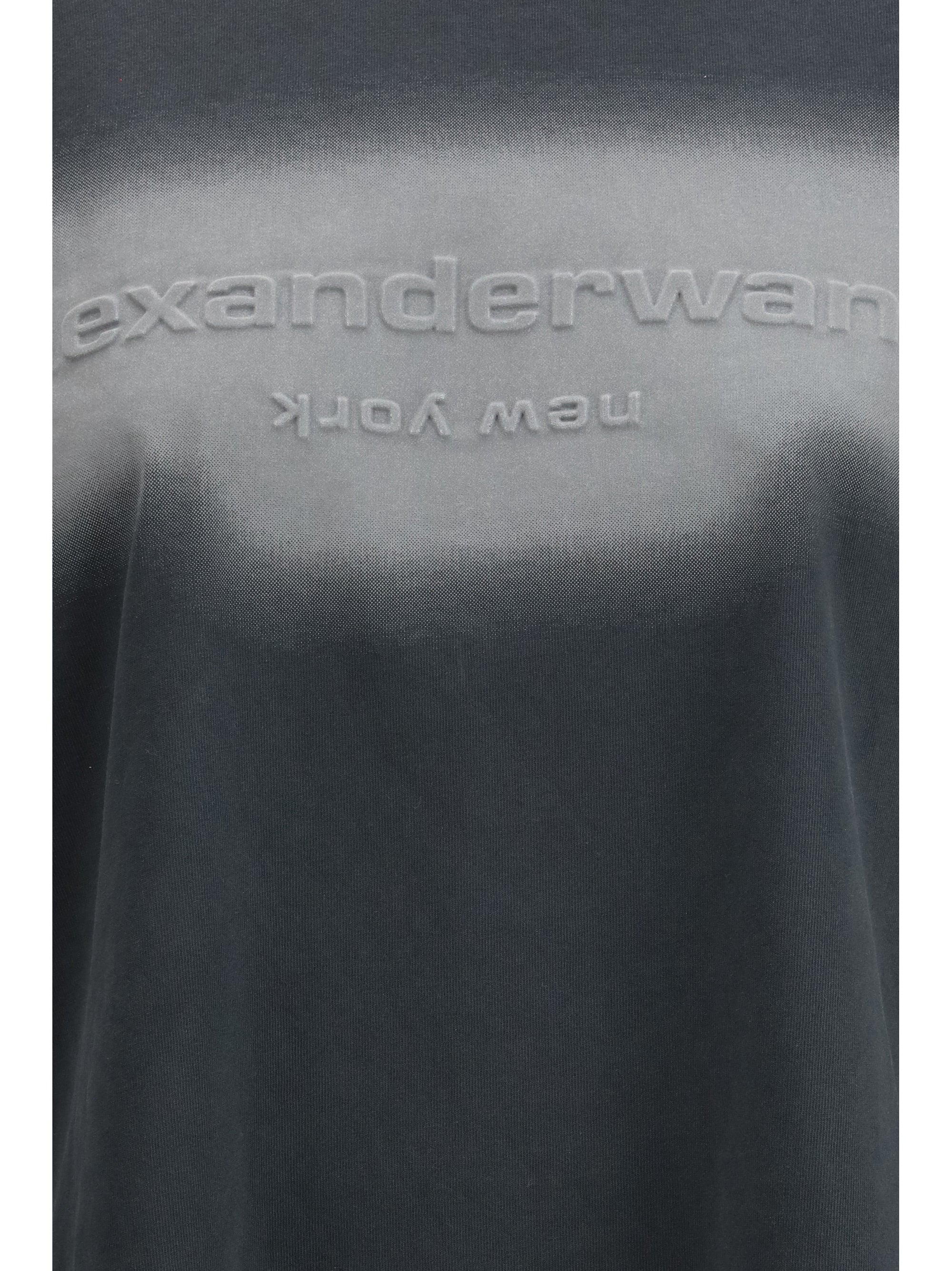 ALEXANDER WANG S reflective halo print logo long-sleeve t-shirt
