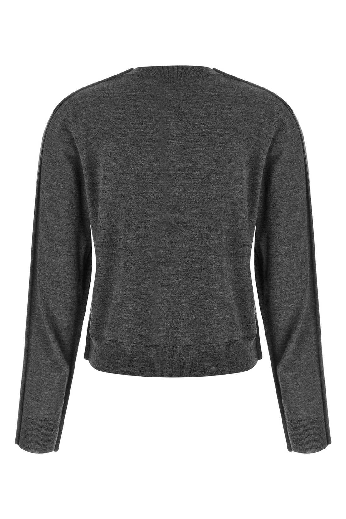TELA M the winny canvas cardigan redefines essential knitwear through unexpected stru