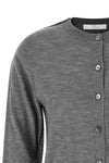 the winny canvas cardigan redefines essential knitwear through unexpected stru
