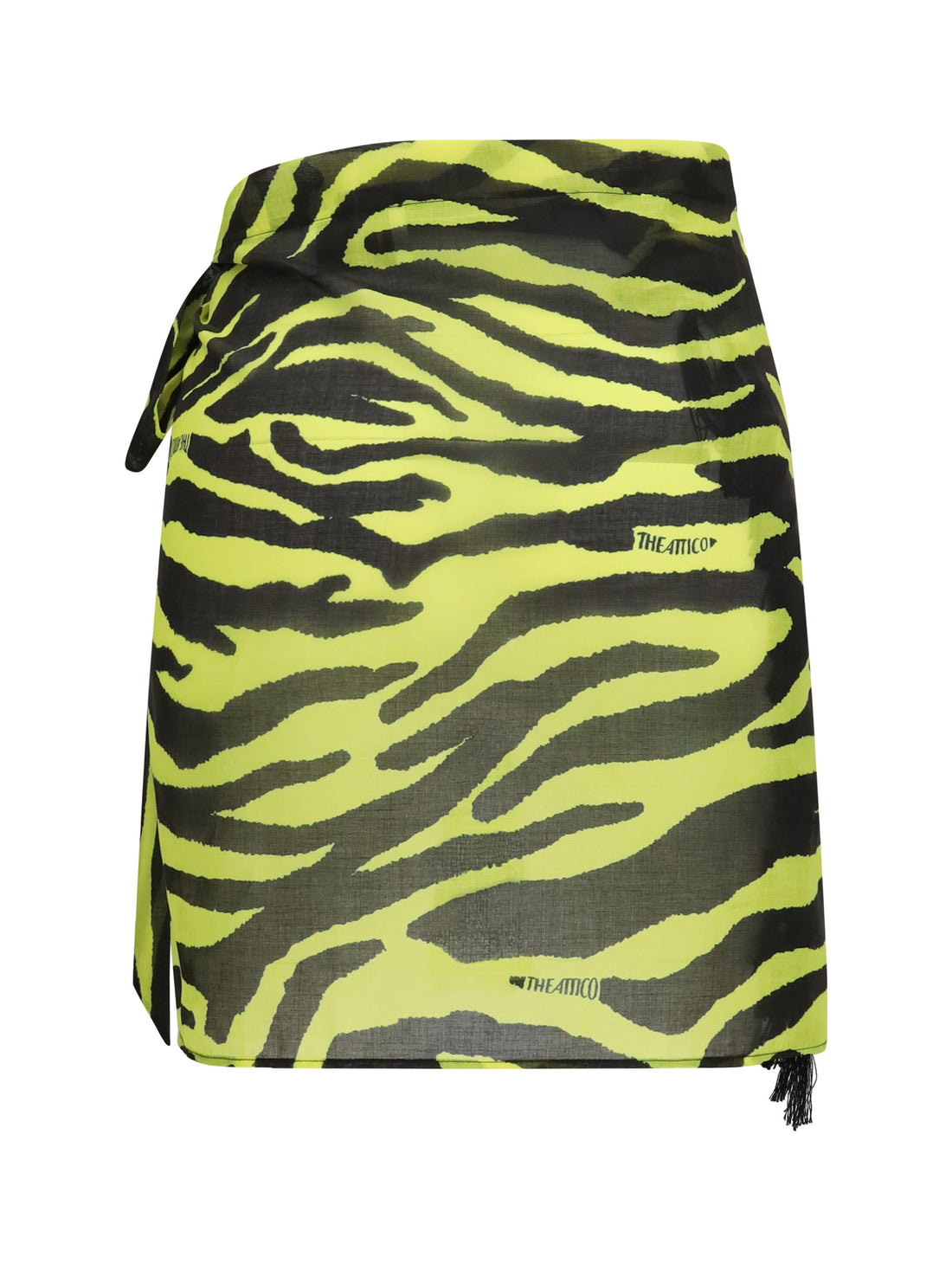 THE ATTICO OS short printed muslin pareo 