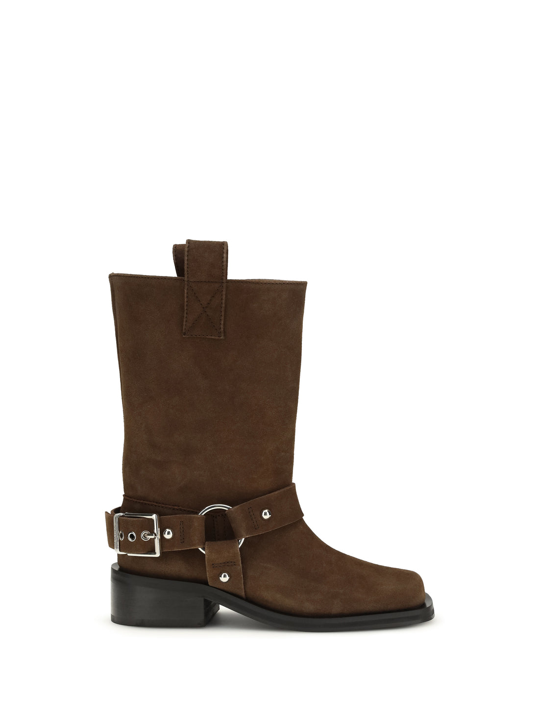 GANNI 36 suede biker boots 