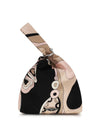 emilio silk clutch with orchid print