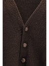 casentino-effect wool cardigan
