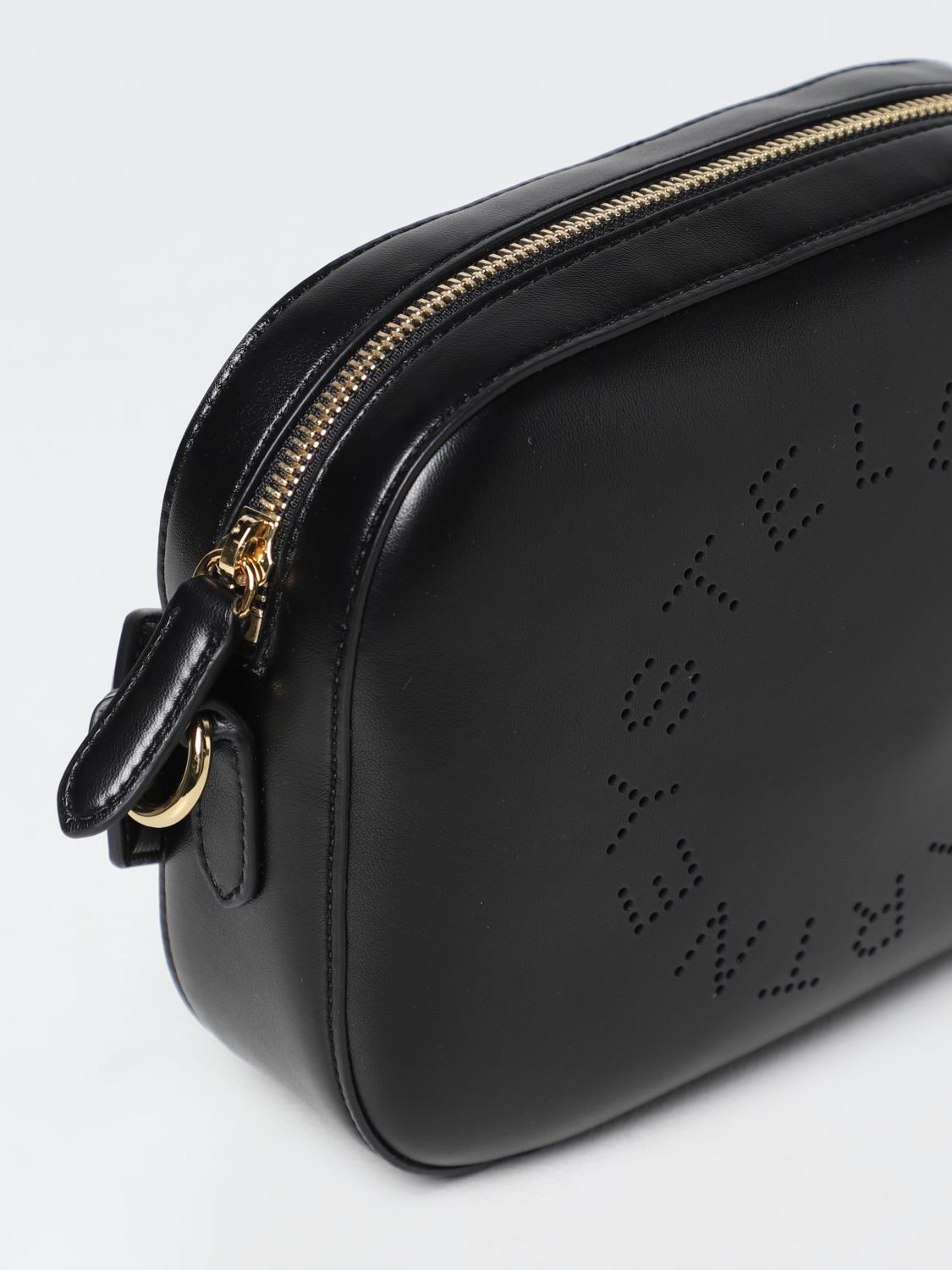 camera bag in faux nappa leather