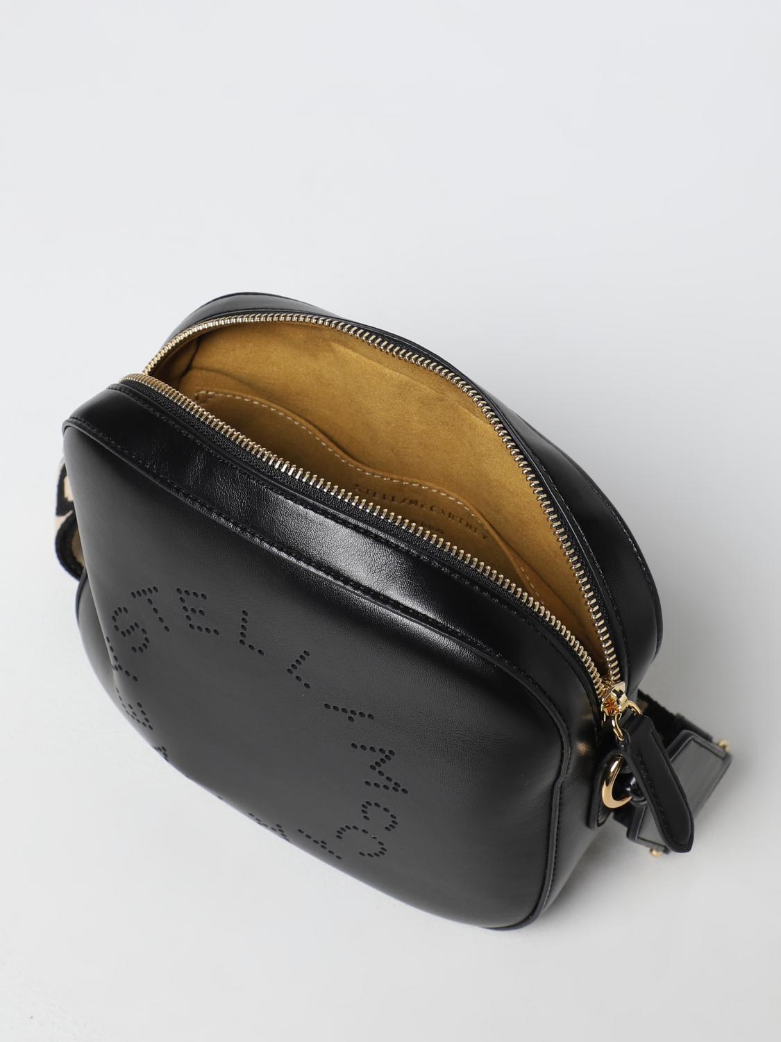 camera bag in faux nappa leather