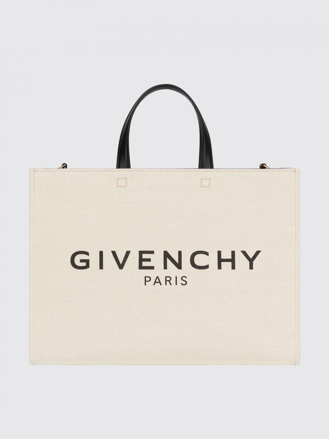 bag in canvas with logo print