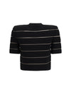 short-sleeved buttoned cardigan