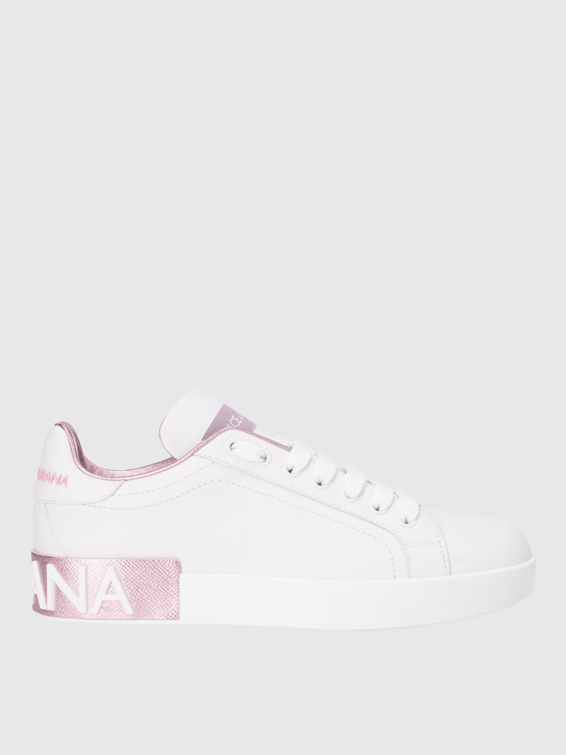 DOLCE &amp; GABBANA 37½ portofino sneakers in leather