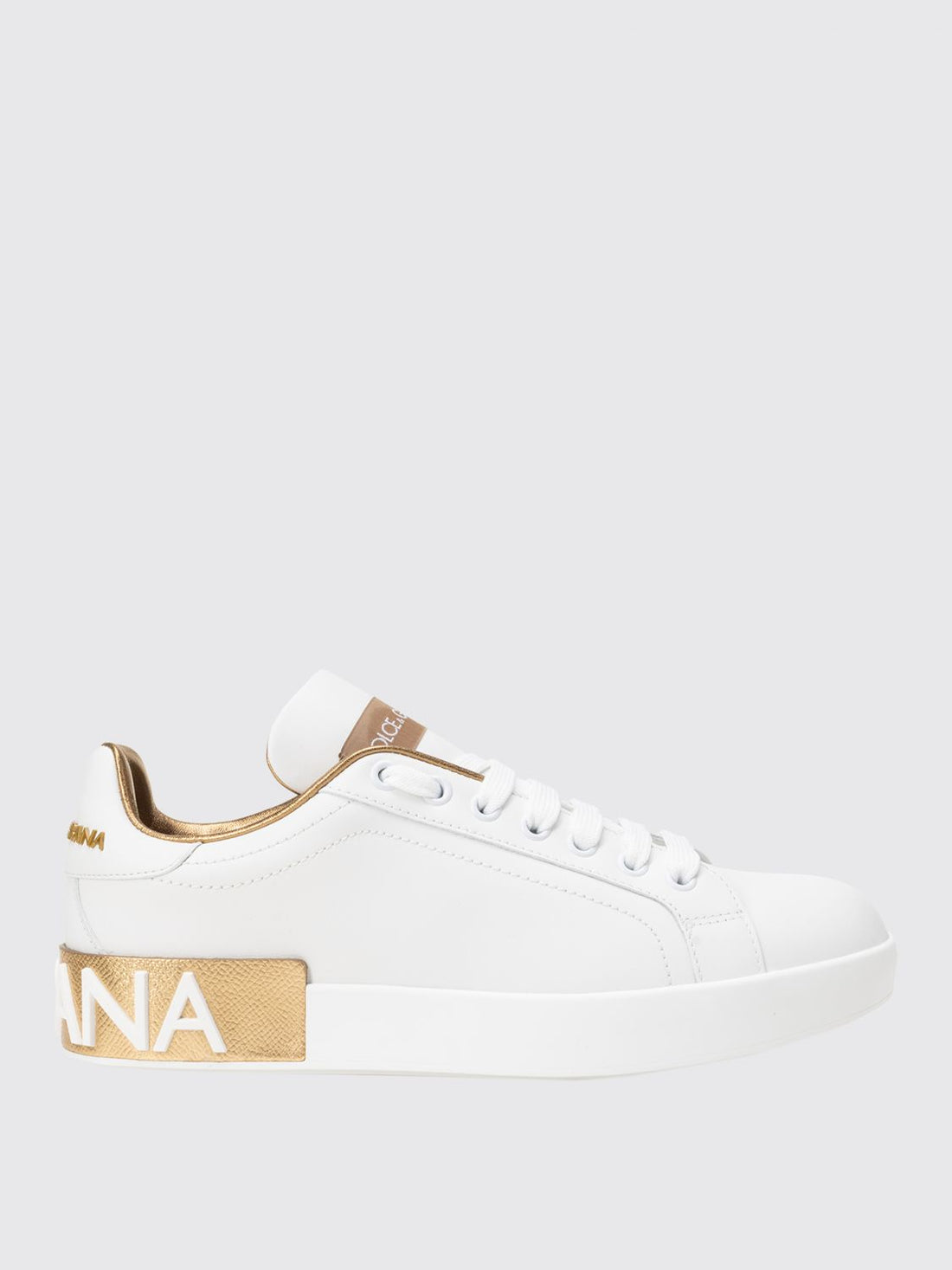 DOLCE &amp; GABBANA 36½ portofino sneakers in leather