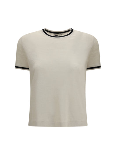 'S MAXMARA S linen knit t-shirt 