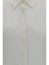 silk shirt with back gathering