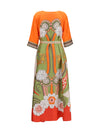 silk muumuu dress