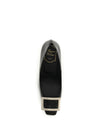 patent leather trompette pumps