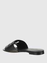 DOLCE & GABBANA 36 slides in leather with carved dg monogram