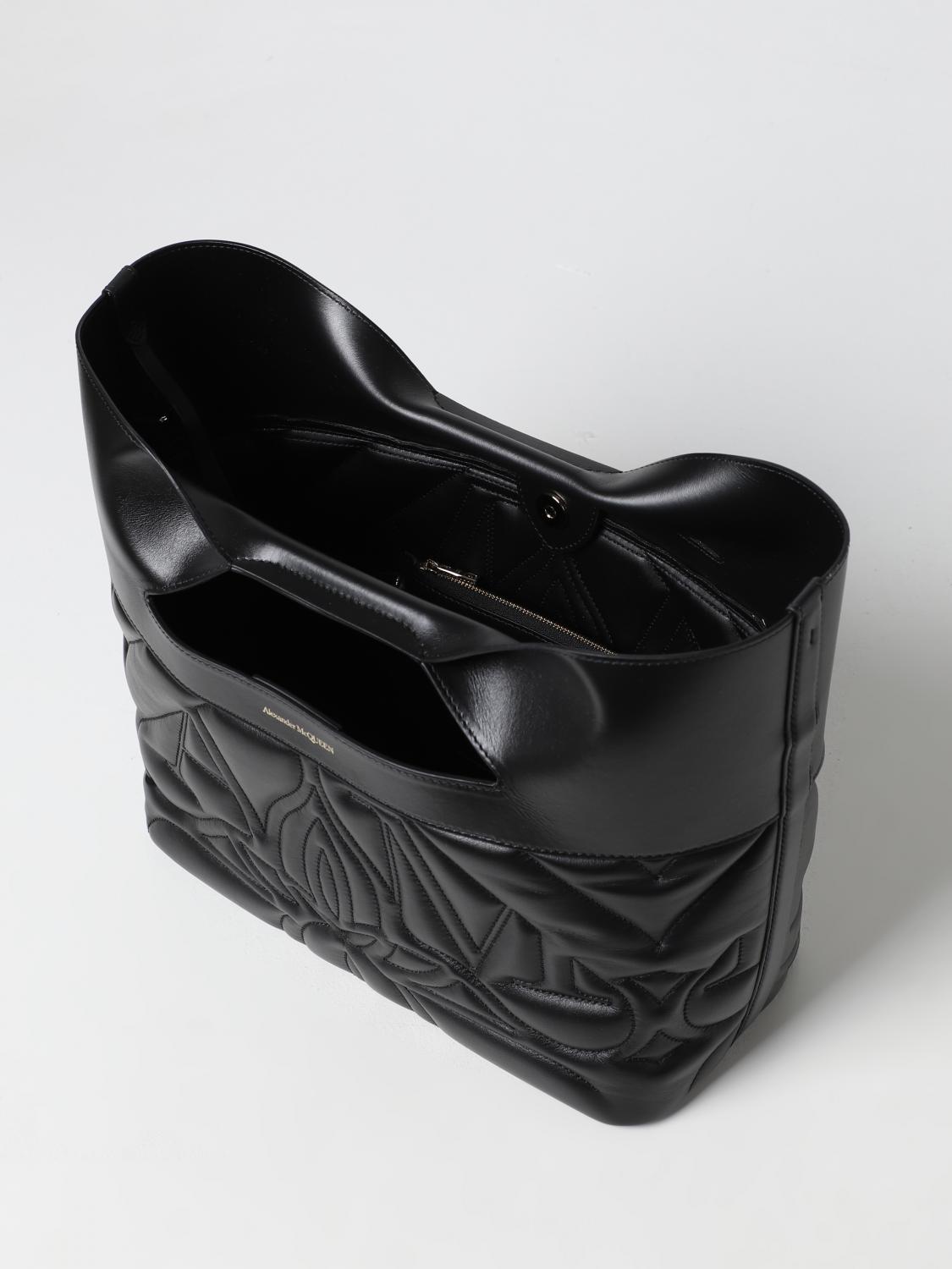 MCQUEEN OS the bow bag in quilted leather