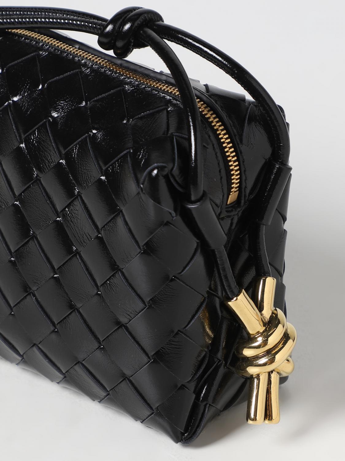 loop woven leather bag