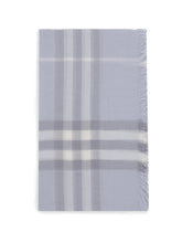 BURBERRY OS wool check wide scarf