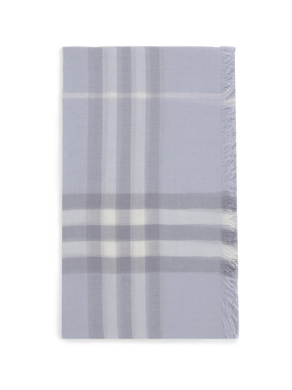 BURBERRY OS wool check wide scarf