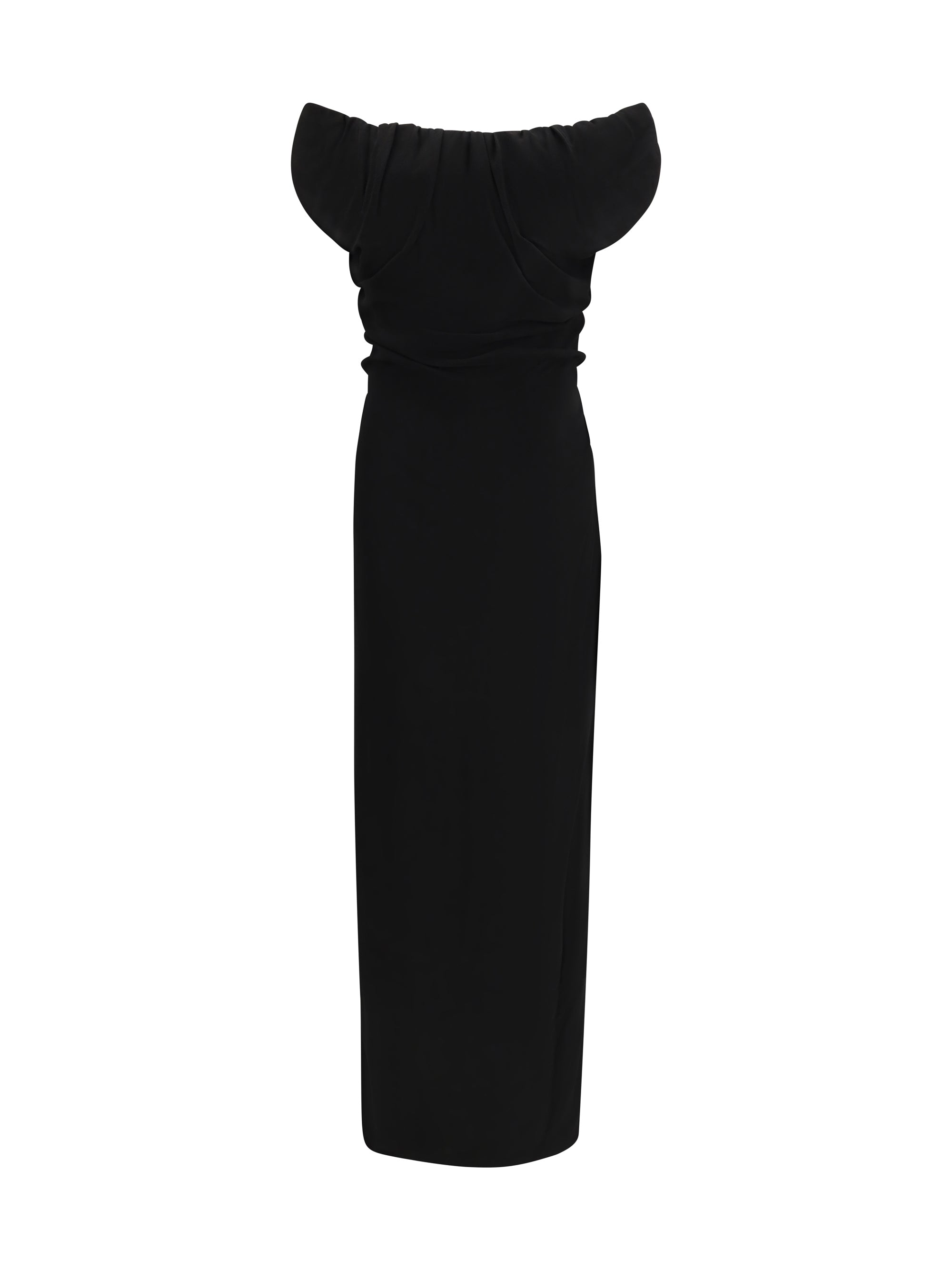 ginnie amber draped long dress
