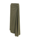 draped long skirt