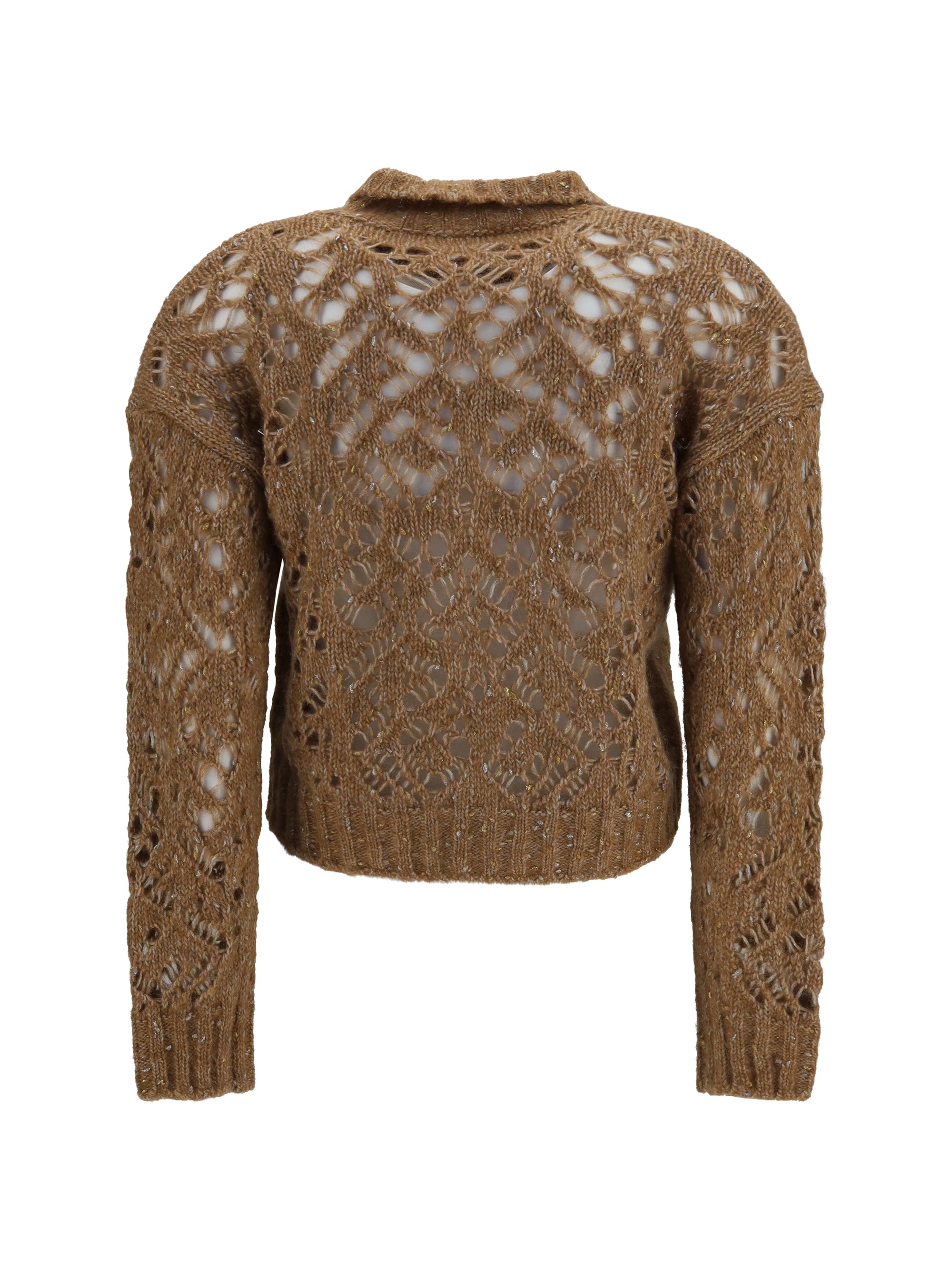 quarto openwork cardigan