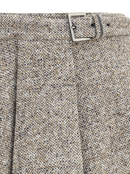 BRUNELLO CUCINELLI 40 virgin wool midi skirt