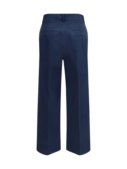 MAX MARA WEEKEND 34 urial cropped trousers in cotton satin