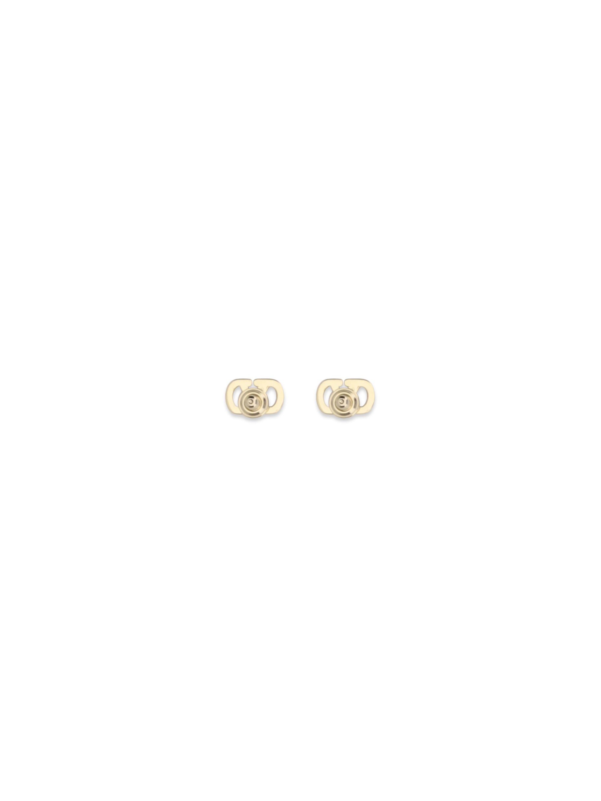 vlogo signature earrings in metal and swarovski crystals