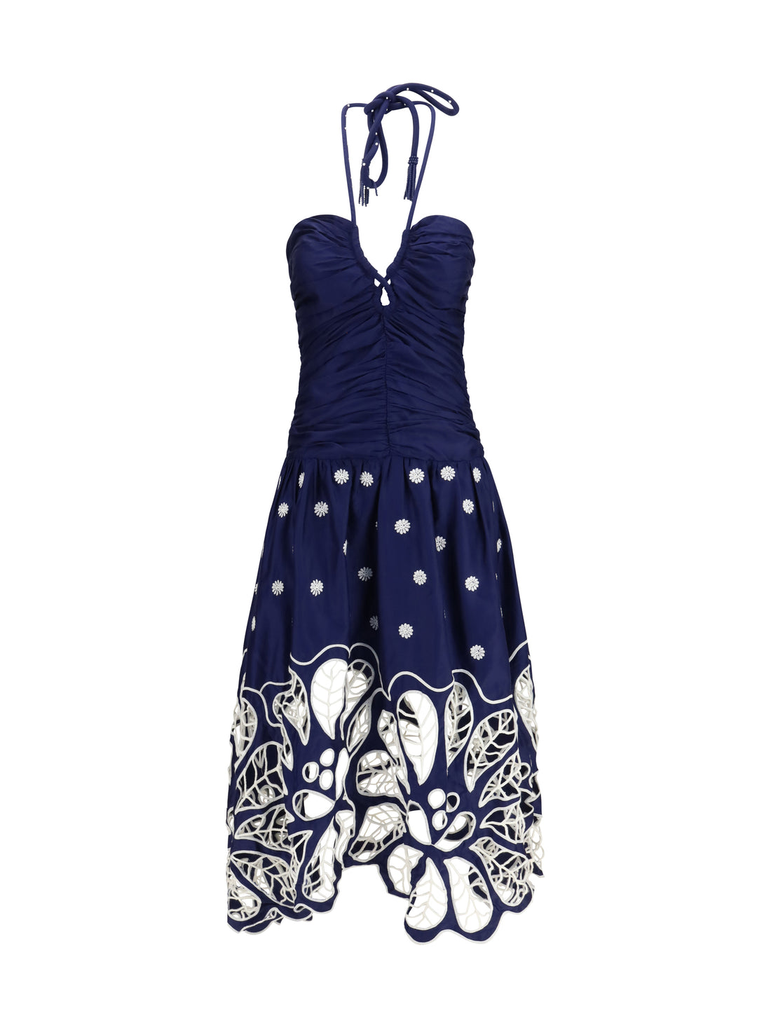 FARM RIO M richelieu embroidered midi dress