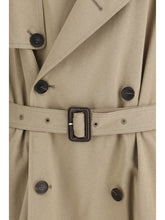 BALENCIAGA M belted double-breasted trench coat