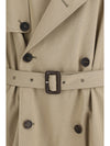 belted double-breasted trench coat