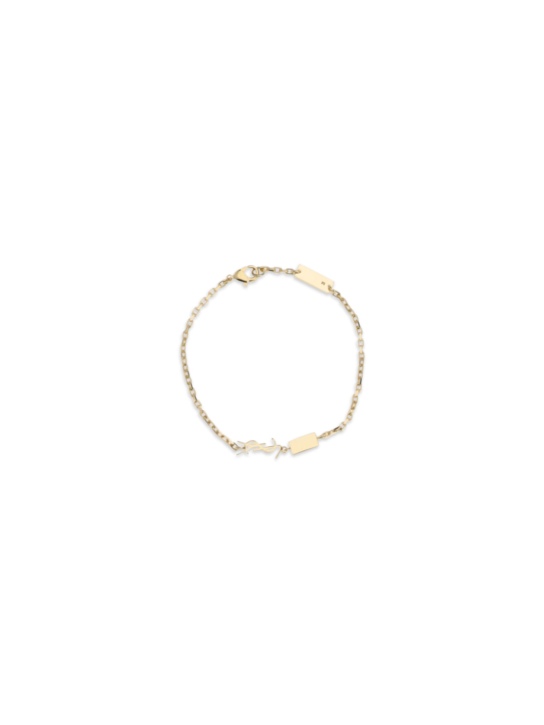 SAINT LAURENT M cassandre bracelet with charms and strass