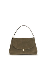 TOTEME OS  t-lock suede satchel bag