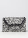 bag in bouclé fabric with chain link