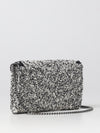 bag in bouclé fabric with chain link