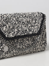 STELLA MCCARTNEY OS bag in bouclé fabric with chain link