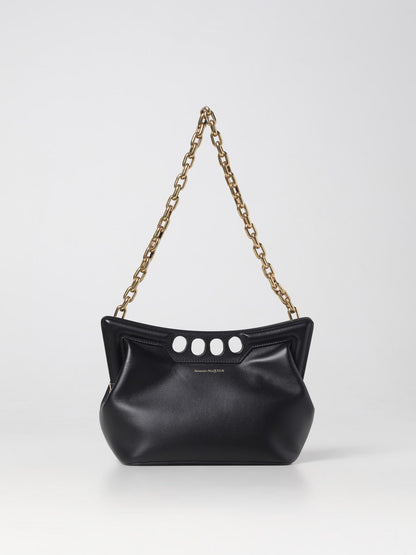 MCQUEEN OS the peak leather bag with shoulder strap