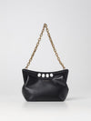 the peak leather bag with shoulder strap