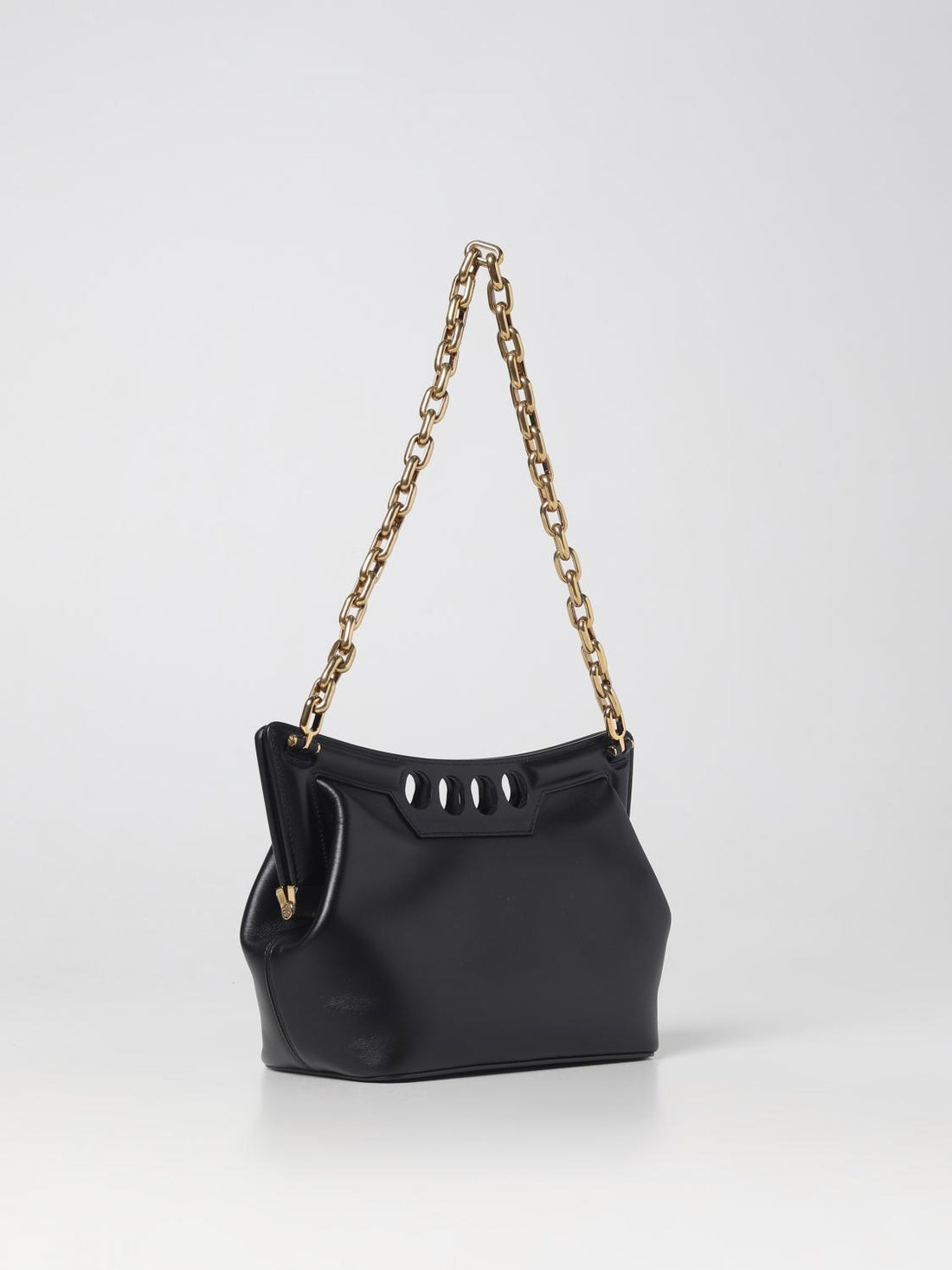 MCQUEEN OS the peak leather bag with shoulder strap