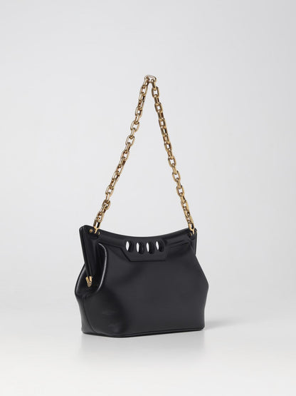 MCQUEEN OS the peak leather bag with shoulder strap