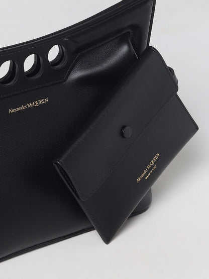 MCQUEEN OS the peak leather bag with shoulder strap