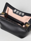 the peak leather bag with shoulder strap